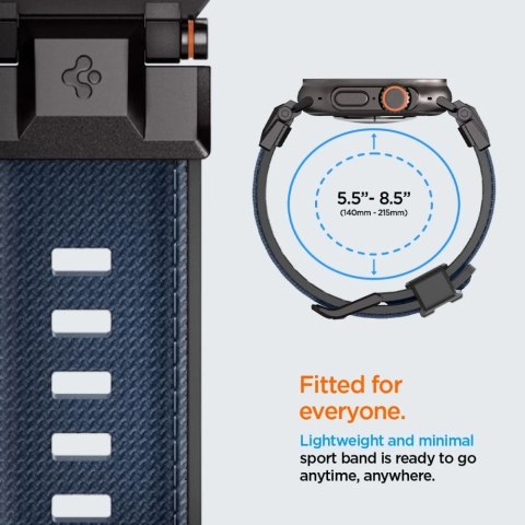 Pasek Opaska Spigen DuraPro Armor do Apple Watch 42-49mm - Navy Blue Niebieska