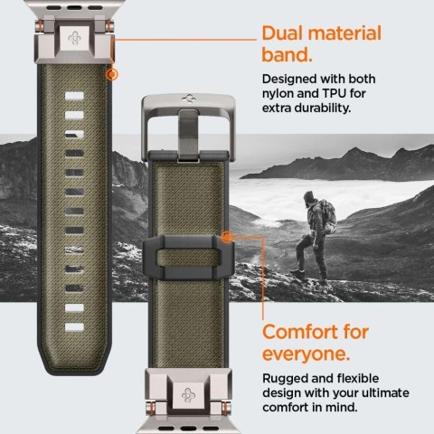 Pasek Spigen DuraPro Armor Military Zielony do Apple Watch (42/44/45/46/49mm)