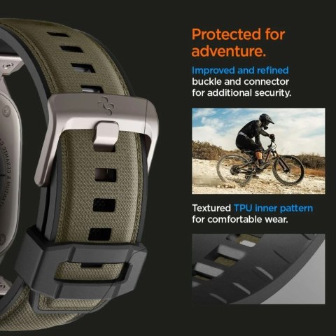 Pasek Spigen DuraPro Armor Military Zielony do Apple Watch (42/44/45/46/49mm)