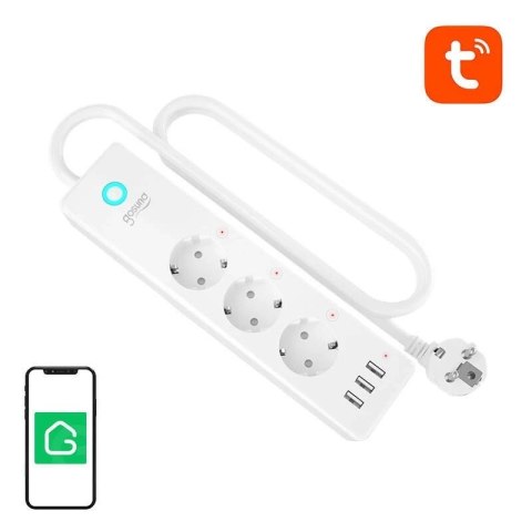 Inteligentna listwa zasilająca WiFi Gosund P1 PLUS (3x AC, 3x USB-A)