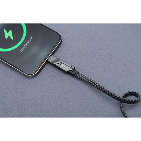 Kabel 4w1 Forcell USB-C USB-A Lightning 60W QC4.0 PD Laptop Nylon 1m