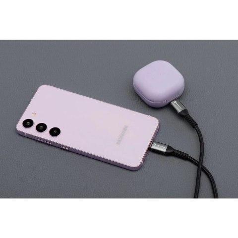 Kabel USB-A do USB-C 3m 66W Nylon Quick Charge 3.0 SUPERVOOC