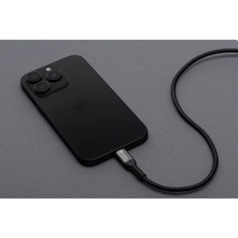 Kabel USB-C do USB-C Forcell 100W 5A QC 4.0 PD Nylon 3m Laptop