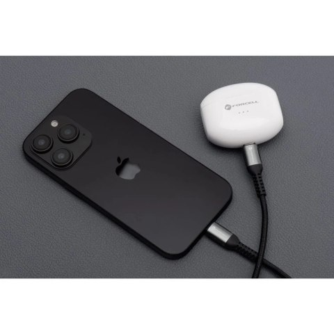 Kabel USB-C do USB-C Forcell 100W 5A QC 4.0 PD Nylon 3m Laptop