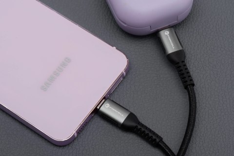 Kabel USB-C do USB-C Forcell 240W 5A PD QC 4.0 Nylon 2m Laptop Turbo