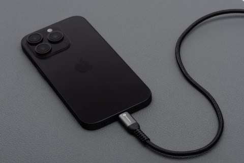 Kabel USB-C do USB-C Forcell 240W 5A PD QC 4.0 Nylon 2m Laptop Turbo