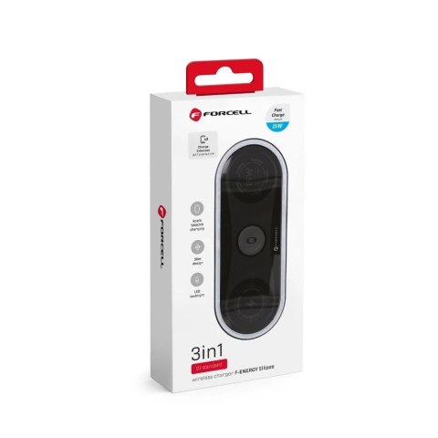 Ładowarka Indukcyjna 3w1 Forcell Ellipse Qi iPhone Watch AirPods 15W