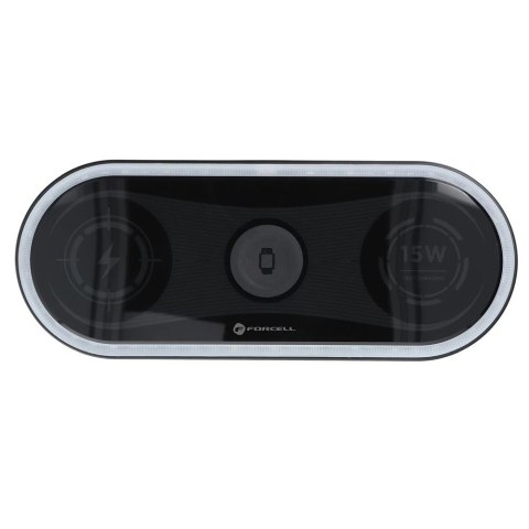 Ładowarka Indukcyjna 3w1 Forcell Ellipse Qi iPhone Watch AirPods 15W