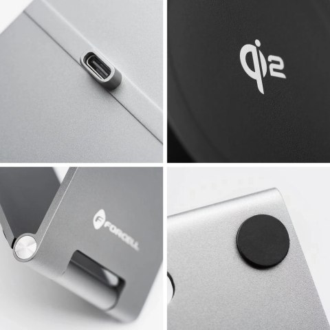 Ładowarka Indukcyjna Flip Charge Qi2 MagSafe 15W USB-C Aluminiowa