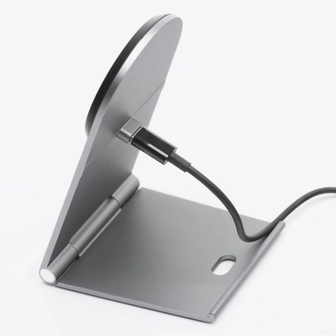 Ładowarka Indukcyjna Flip Charge Qi2 MagSafe 15W USB-C Aluminiowa