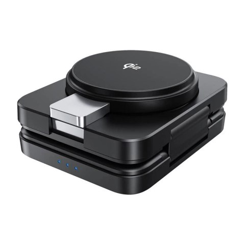 Ładowarka Składana 3w1 Choetech Qi2 MagSafe iPhone Watch AirPods Czarna