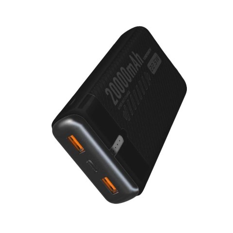 POWERBANK DENMEN BATERIA AWARYJNA CZARNA 20000mAh DP41 USC + TYP-C