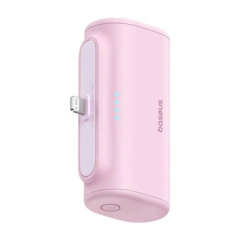Powerbank Baseus Compact IP 5000mAh 20W Lightning + USB-C Różowy
