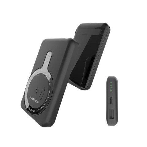 Powerbank Denmen PD+ MagSafe 10000mAh 15W Bezprzewodowy Czarny