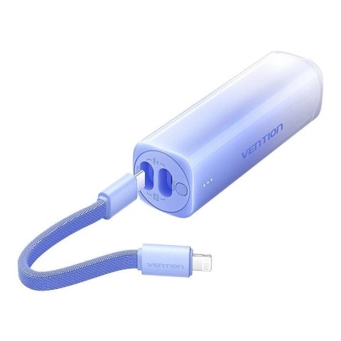 Powerbank Vention 5000mAh 20W + kabel USB-C do Lightning Niebieski