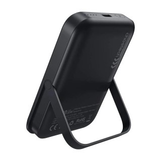 Powerbank magnetyczny Choetech Black 10000mAh 20W PD + podstawka Czarny