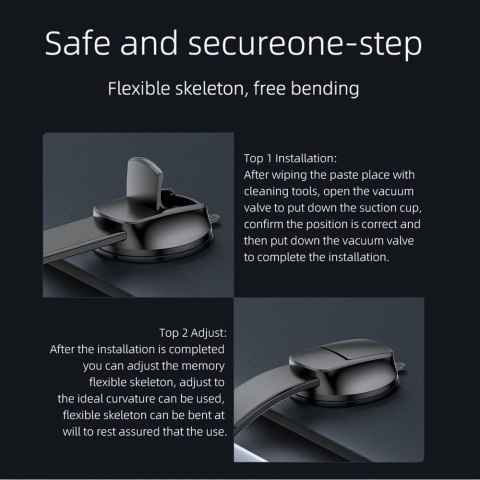 Uchwyt Samochodowy Forcell Magnetyczny Elastyczny 20 cm 2w1