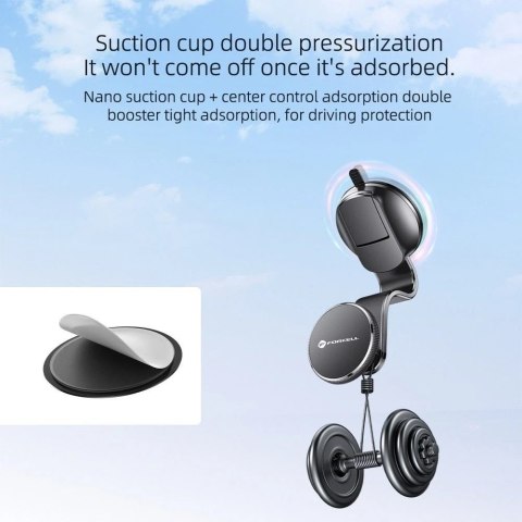 Uchwyt Samochodowy Ładowarka MagFlex magnetyczny MagSafe czarny