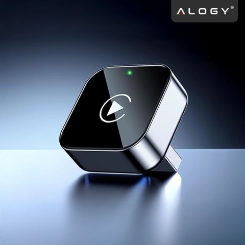 Adapter Bezprzewodowy Apple CarPlay i Android Auto do Auta, Plug & Play z Portem USB-A + Przejściówka USB-C, Szybkie Połączenie 