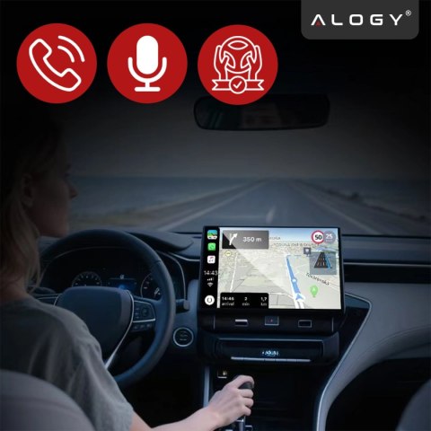 Adapter Bezprzewodowy Apple CarPlay i Android Auto do Auta, Plug & Play z Portem USB-A + Przejściówka USB-C, Szybkie Połączenie 