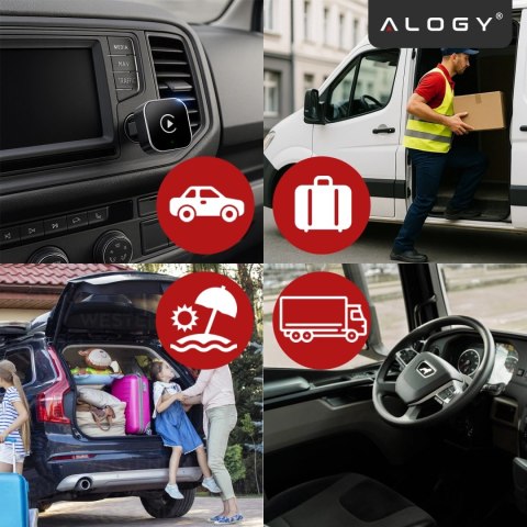 Adapter Bezprzewodowy Apple CarPlay i Android Auto do Auta, Plug & Play z Portem USB-A + Przejściówka USB-C, Szybkie Połączenie 