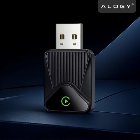 Adapter Bezprzewodowy Apple CarPlay i Android Auto do Auta, Plug & Play z Portem USB-A + Przejściówka USB-C, Szybkie Połączenie 