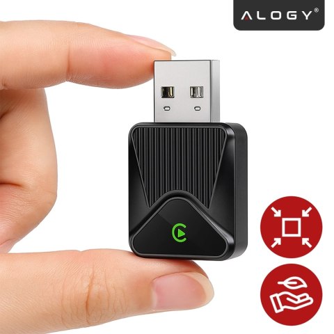 Adapter Bezprzewodowy Apple CarPlay i Android Auto do Auta, Plug & Play z Portem USB-A + Przejściówka USB-C, Szybkie Połączenie 