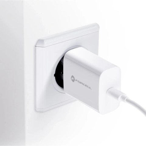 Ładowarka Forcell 20W USB-C PD QC 4.0 + Kabel Lightning do iPhone 12 13 14
