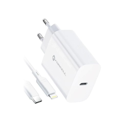 Ładowarka Forcell 20W USB-C PD QC 4.0 + Kabel Lightning do iPhone 12 13 14