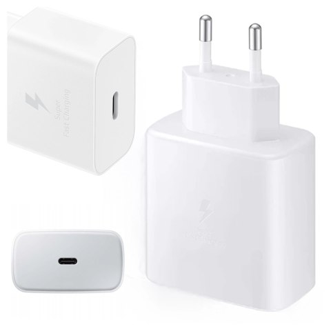 Ładowarka Sieciowa oryginalna Samsung EP-TA845 Szybkie Ładowanie Fast Charge 45W Biała
