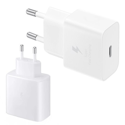 Ładowarka Sieciowa oryginalna Samsung EP-TA845 Szybkie Ładowanie Fast Charge 45W Biała