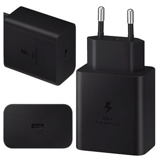 Ładowarka Sieciowa oryginalna Samsung EP-TA845 Szybkie Ładowanie Fast Charge 45W Czarna
