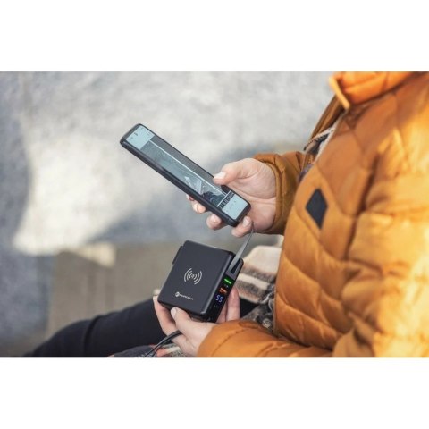 Ładowarka podróżna POWERBANK Forcell 5w1 10000mAh PD QC Wireless