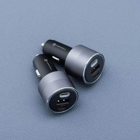Ładowarka samochodowa Forcell 65W 2xUSB-C + USB-A Szybkie Ładowanie