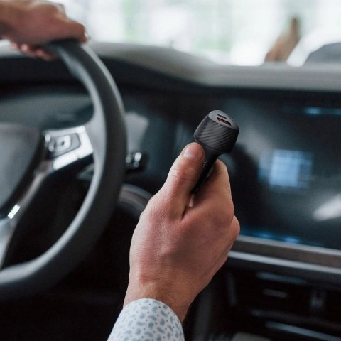 Ładowarka samochodowa Forcell Carbon 38W PD QC USB-C + USB 2x Szybka