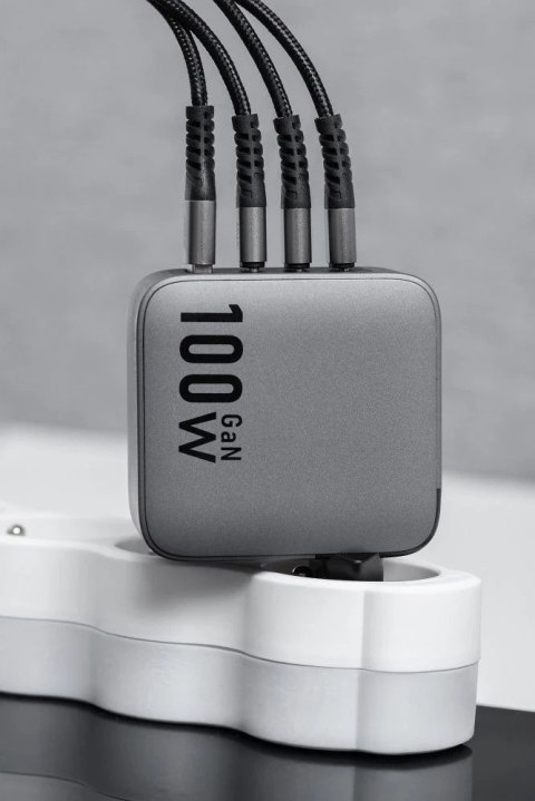Ładowarka sieciowa Forcell GaN 100W 3xUSB-C 1xUSB-A PD QC SFC