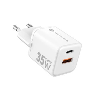 Ładowarka sieciowa Forcell Mini GaN III 35W USB-C + USB-A PD QC4.0