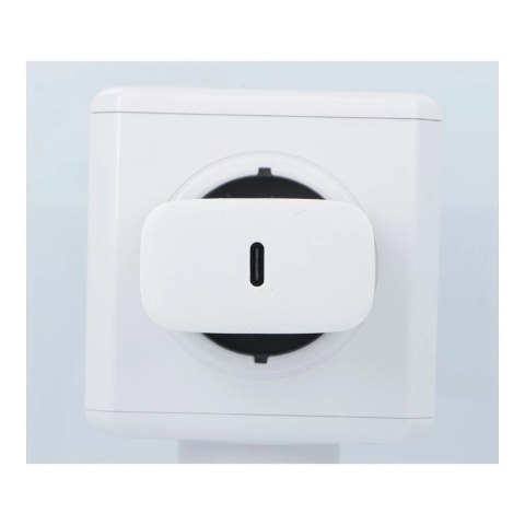 Szybka Ładowarka Forcell 25W PD QC 4.0 USB-C + kabel USB C do USB C biała