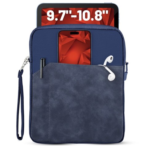 Torba Wsuwka Uniwersalna na tablet 9.7-10.8" z Smyczką i Kieszonką, Ochronna, Wodoodporna, Miękkie Wnętrze Alogy SleeveBag™ - Et