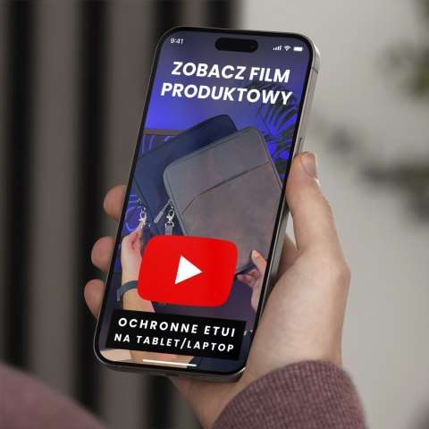 Torba Wsuwka Uniwersalna na tablet laptop 12-13" z Smyczką i Kieszonką, Ochronna, Wodoodporna, Miękkie Wnętrze Alogy SleeveBag™ 