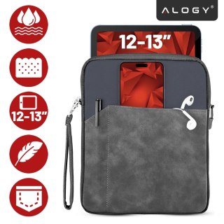 Torba Wsuwka Uniwersalna na tablet laptop 12-13" z Smyczką i Kieszonką, Ochronna, Wodoodporna, Miękkie Wnętrze Alogy SleeveBag™ 
