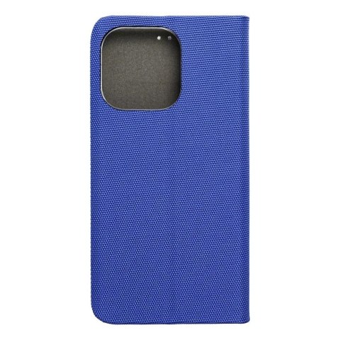 Etui Kabura SENSITIVE Book do iPhone 16 Pro Niebieski z Podstawką