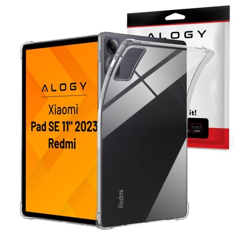 Etui Ochronne do Redmi Pad SE 11" 2023, Wzmocnione Narożniki, Smukłe i Lekkie, Antywstrząsowe ShockProof, Alogy FlexiShield™ - P