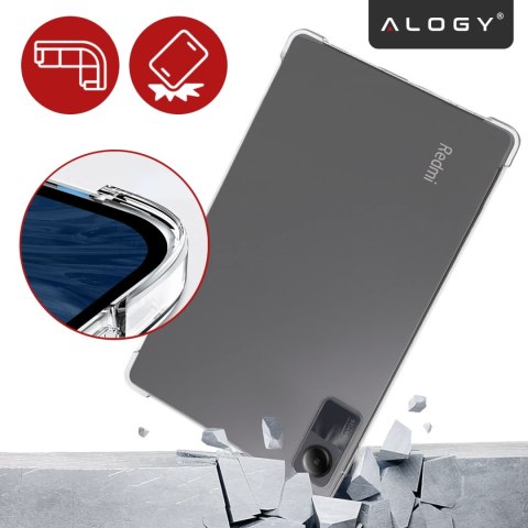 Etui Ochronne do Redmi Pad SE 11" 2023, Wzmocnione Narożniki, Smukłe i Lekkie, Antywstrząsowe ShockProof, Alogy FlexiShield™ - P