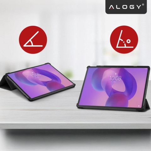 Etui do Lenovo IdeaTab Pro / Pro MT 12.7" TB-373, Ochronne z Klapką i Miejscem na Rysik, Składana Okładka Bumper, Alogy BookGuar