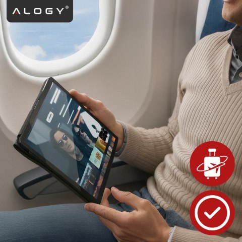 Etui do Lenovo Tab 10.1 TB-311, Smukłe Ochronne z Klapką, Składana Okładka Slim, Alogy BookGuard™ - Czarne