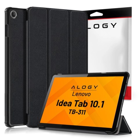 Etui do Lenovo Tab 10.1 TB-311, Smukłe Ochronne z Klapką, Składana Okładka Slim, Alogy BookGuard™ - Czarne