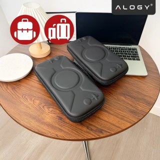 Pokrowiec Torba Ochronna do Nintendo Switch 2 2025 Twarde Etui , Wodoodporna, Lekka, z Tłoczonym Wzorem, Alogy HardFoamBag™ - Cz