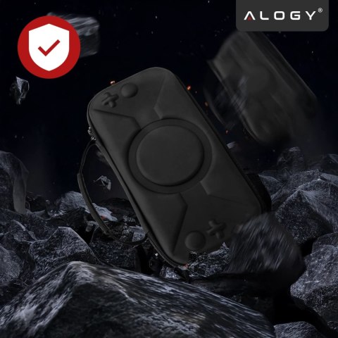 Pokrowiec Torba Ochronna do Nintendo Switch 2 2025 Twarde Etui , Wodoodporna, Lekka, z Tłoczonym Wzorem, Alogy HardFoamBag™ - Cz
