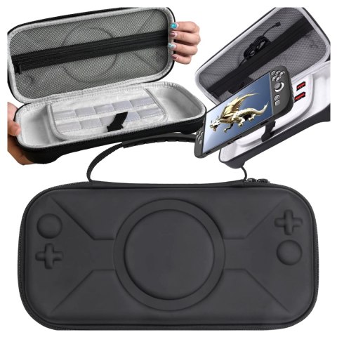 Pokrowiec Torba Ochronna do Nintendo Switch 2 2025 Twarde Etui , Wodoodporna, Lekka, z Tłoczonym Wzorem, Alogy HardFoamBag™ - Cz